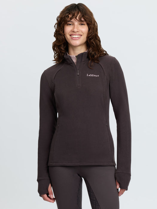 LeMieux Frances 1/4 Zip Fleece Cocoa