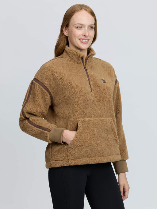 LeMieux Avery Teddy 1/4 Zip Fleece Caramel