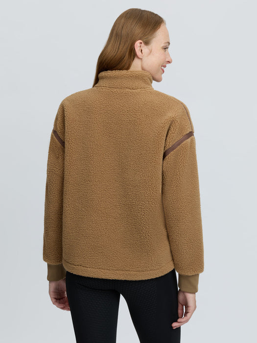 LeMieux Avery Teddy 1/4 Zip Fleece Caramel