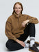 LeMieux Avery Teddy 1/4 Zip Fleece Caramel