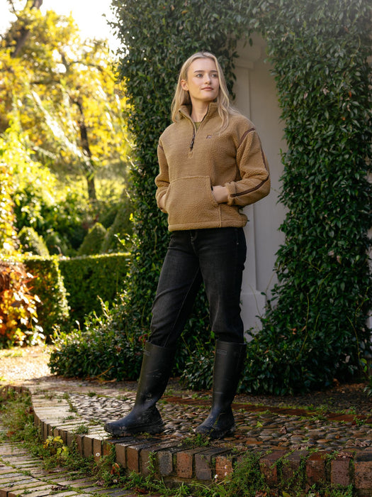 LeMieux Avery Teddy 1/4 Zip Fleece Caramel