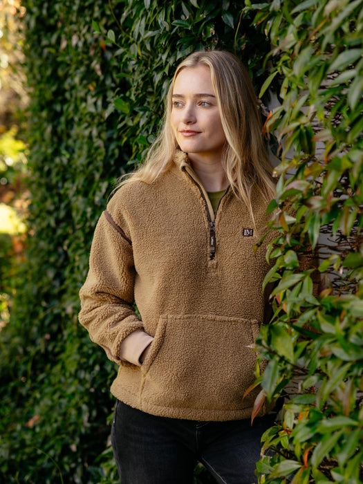 LeMieux Avery Teddy 1/4 Zip Fleece Caramel