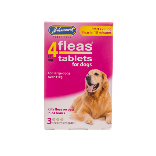 Johnsons 4Fleas Dog Flea Tablets 11kg + 6pk