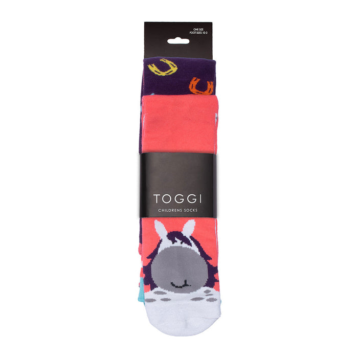 Toggi Childs Kara Sock Pink & Purple 2pk
