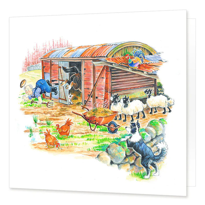 Cardtoons Kicking Out Time Card