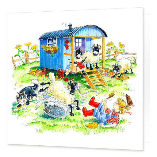 Cardtoons Woolly Glamping Card