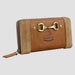 Sally Purse in Smooth Tan Leather with Suede
