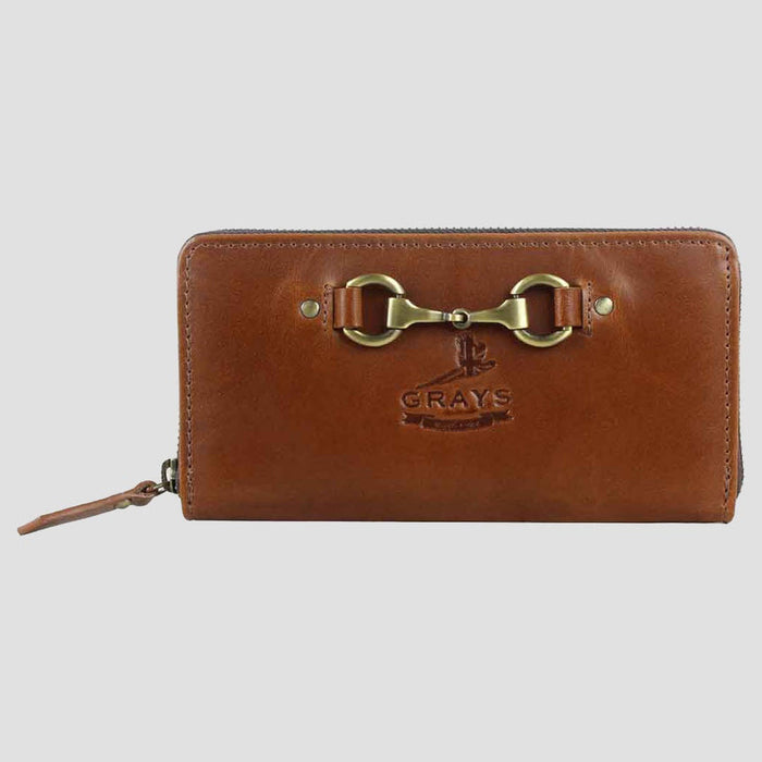 Sally Snaffle Purse in Natural Leather