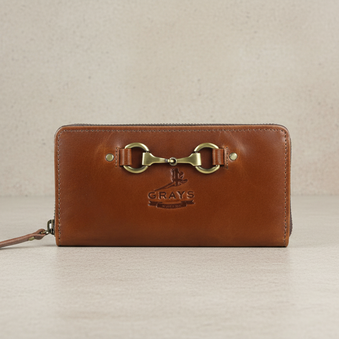 Sally Snaffle Purse in Natural Leather