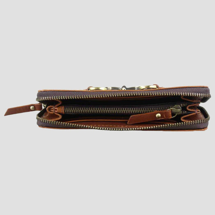 Sally Snaffle Purse in Natural Leather