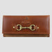 Lily Snaffle Purse in Dark Tan and Suede