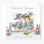 Berni Parker Designs Friends Are Therapists Card