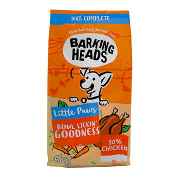 Barking Heads Little Paws Bowl Lickin' Goodness Chicken Dry Dog Food 