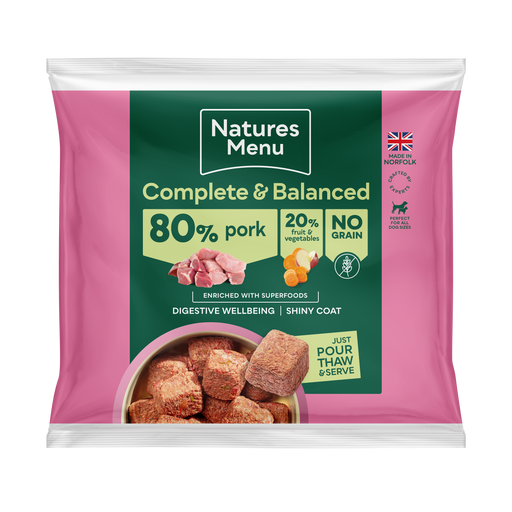 Natures Menu 80/20 Pork Nuggets 1kg
