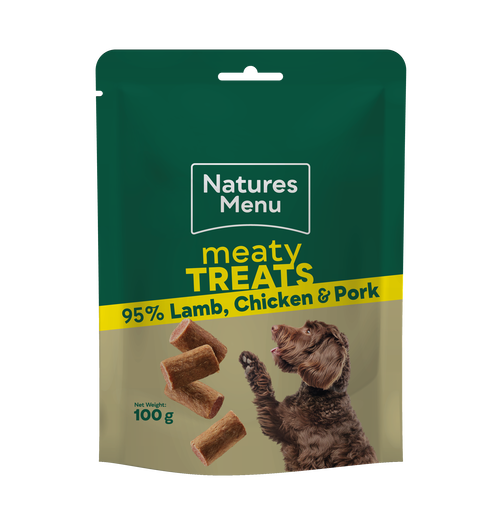 Natures Menu Dog Meaty Treats Lamb & Chicken 100g
