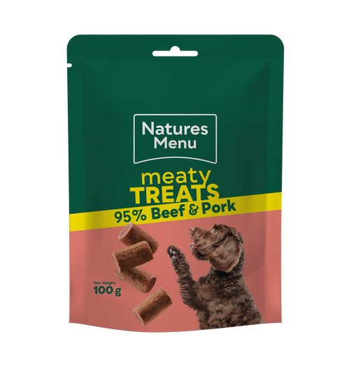 Natures Menu Dog Meaty Treats Beef 100g
