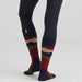 Ridgeline Merino Full Navy Stripes Socks