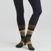 Ridgeline Merino Mid Olive Stripe Socks