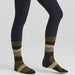 Ridgeline Merino Mid Olive Stripe Socks