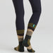 Ridgeline Merino Mid Olive Stripe Socks