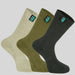 Ridgeline Cotton Work Mid Olive 3Pairs
