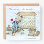Berni Parker Designs He Came He Sawed Card