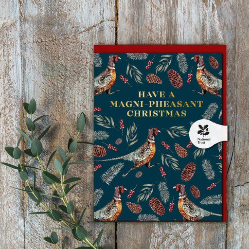 Toasted Crumpet Christmas Magni-Pheasant Mini Card
