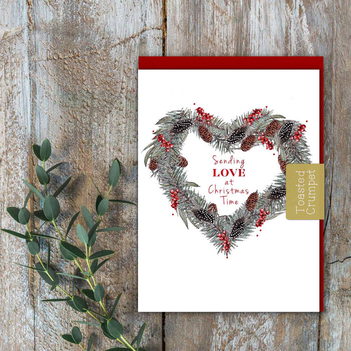 Toasted Crumpet Christmas Sending Love Mini Card