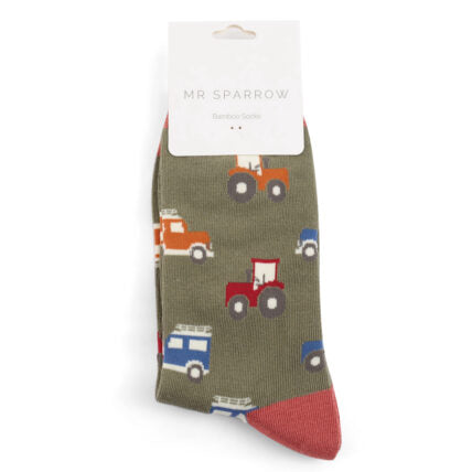 Mr Sparrow On The Farm Socks Khaki
