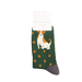 Mr Sparrow Cute Jack Russells Socks Green
