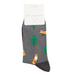 Mr Sparrow Fox In The Woods Socks Grey
