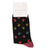 Mr Sparrow Multi Paw Print Socks Black
