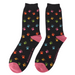 Mr Sparrow Multi Paw Print Socks Black

