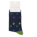 Mr Sparrow Multi Paw Print Socks Navy
