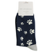 Mr Sparrow Paw Print Socks Navy
