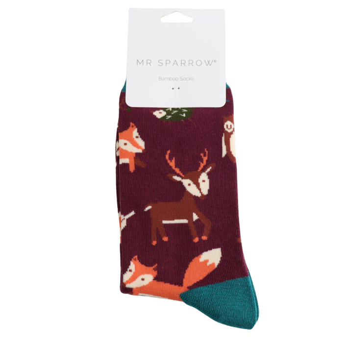 Mr Sparrow Woodland Animal Socks
