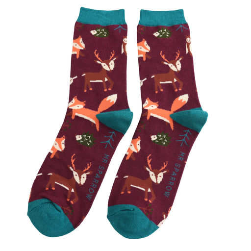 Mr Sparrow Woodland Animal Socks

