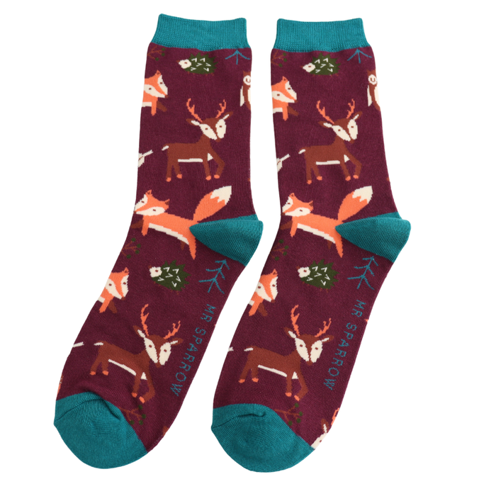Mr Sparrow Woodland Animal Socks
