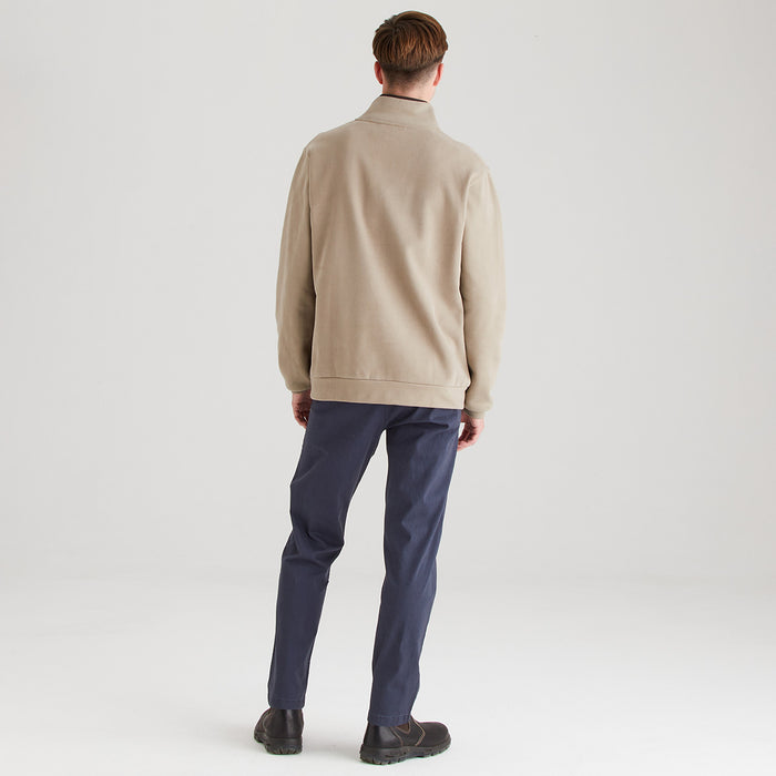 Ridgeline Men's Brancaster 1/4 Zip Top Cashew