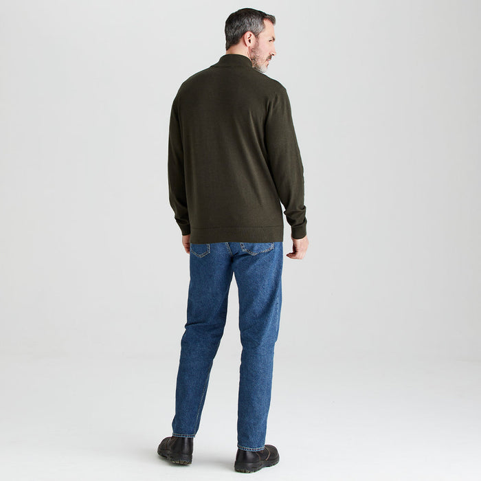 Ridgeline Men's Hartland Knit 1/4 Zip Deep Forest
