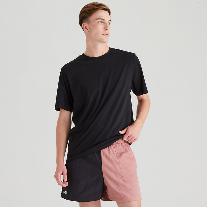 Ridgeline Men's Hose Down Shorts Black & Dusky Pink