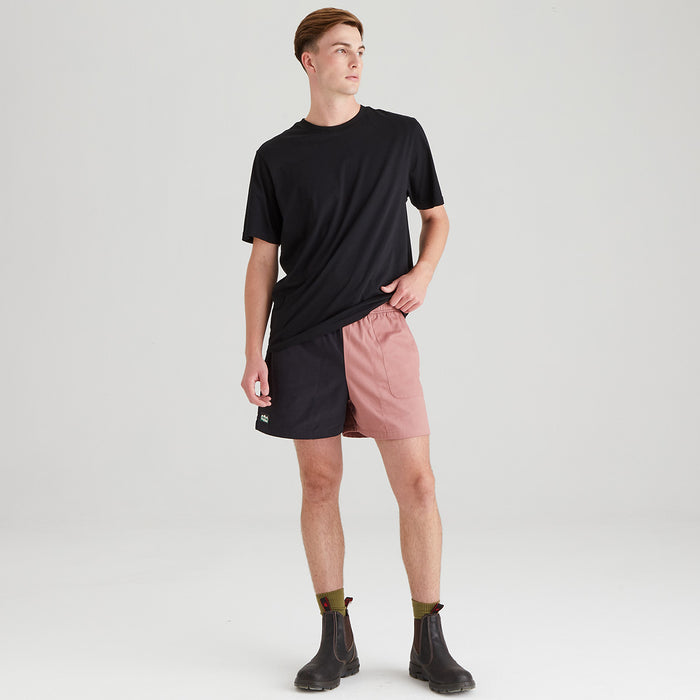 Ridgeline Men's Hose Down Shorts Black & Dusky Pink