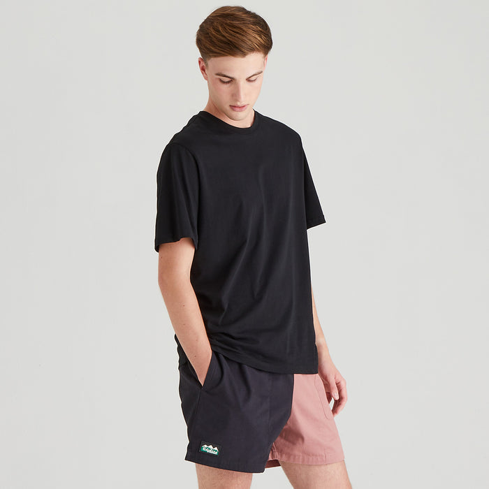 Ridgeline Men's Hose Down Shorts Black & Dusky Pink