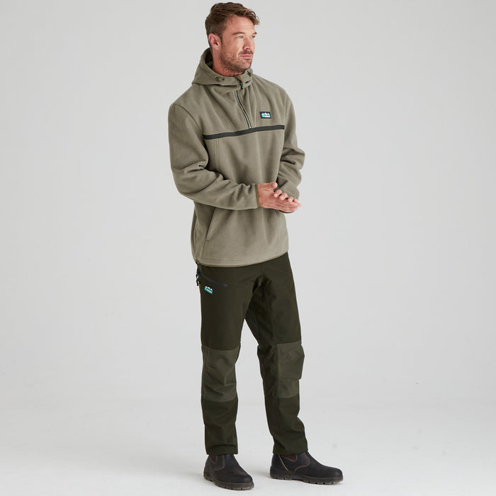 Ridgeline Mens Kodiak Fleece Smock Olive
