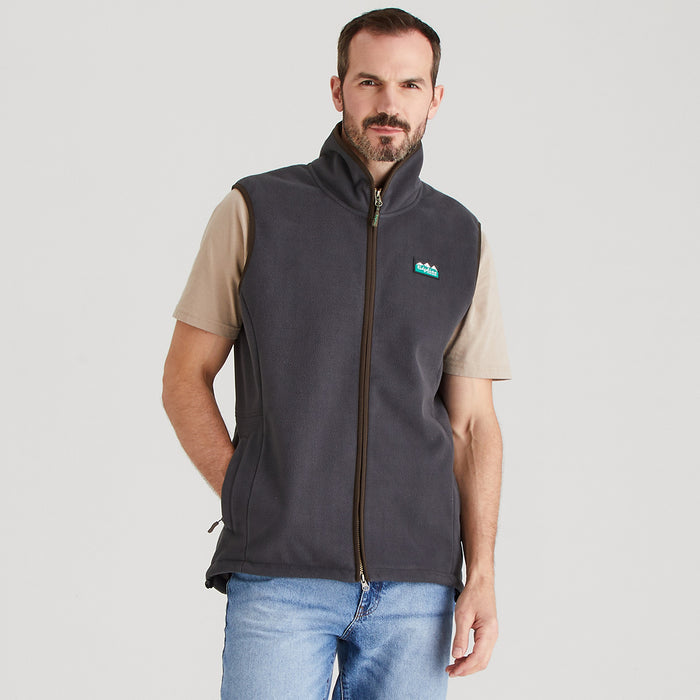 Ridgeline Men's Kodiak Fleece Gilet Shale