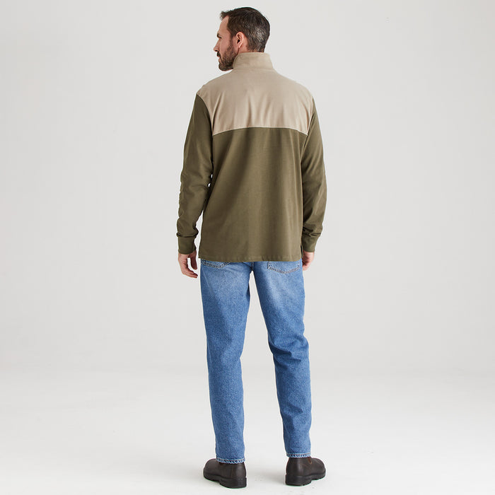 Ridgeline Men's Salthouse Zip Top Ivy Green Multi