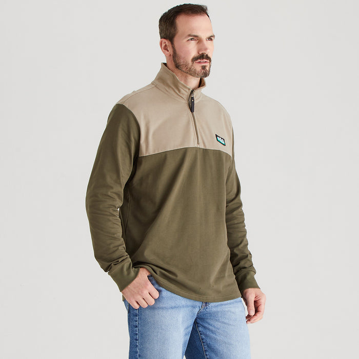 Ridgeline Men's Salthouse Zip Top Ivy Green Multi