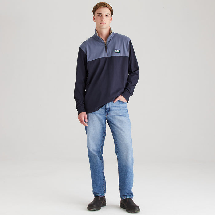 Ridgeline Men's Salthouse Zip Top Navy Multi