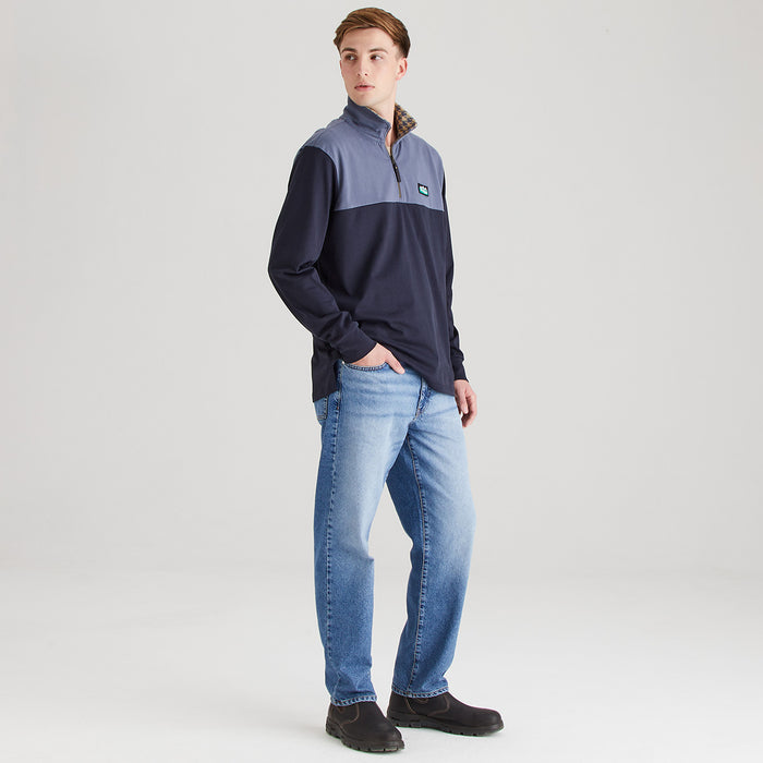 Ridgeline Men's Salthouse Zip Top Navy Multi