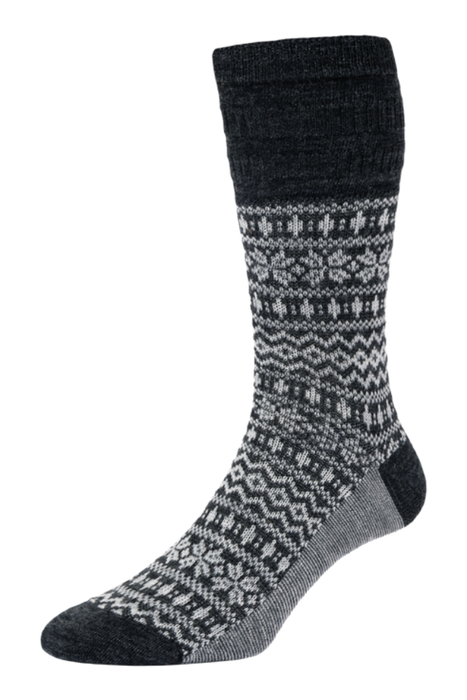 HJ Wool Softop Socks Fairisle